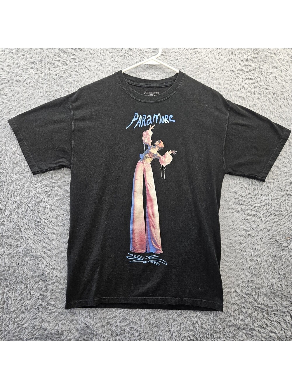 Paramore Band T Shirt Medium Black Cotton 2023 Tour Official Merch